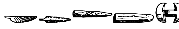Stone Army font preview